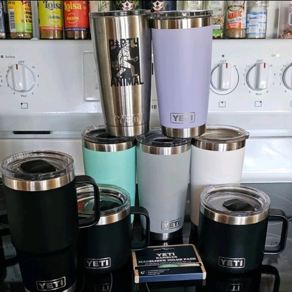 Yeti Tumbler Lot - 6-20 oz Tumblers 3-14 oz Mugs 1-20oz Travel Mug New Magslider - Picture 3 of 6